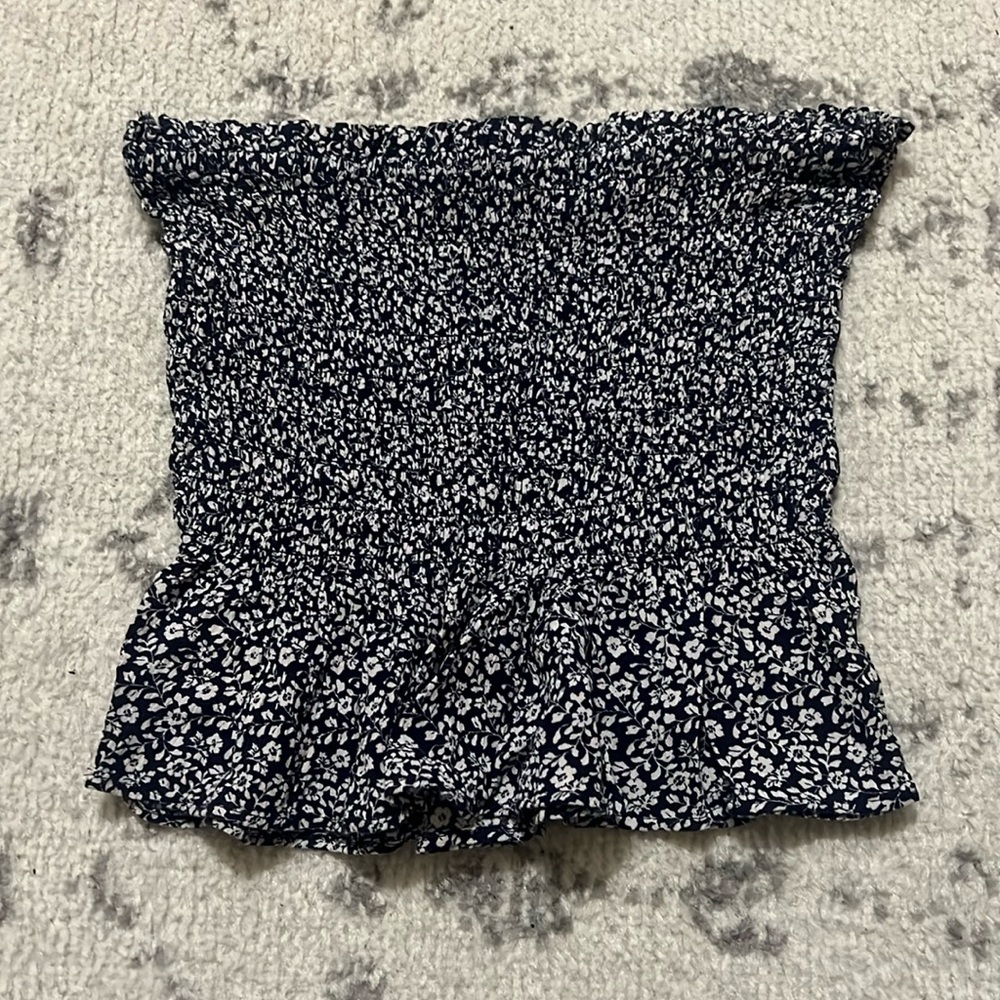 American Eagle floral tube top